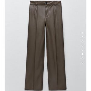 Zara Faux Leather Pant NWT
